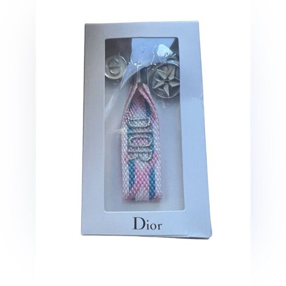 CHRISTIAN DIOR Woven Logo Keychain - Picture 7 of 8